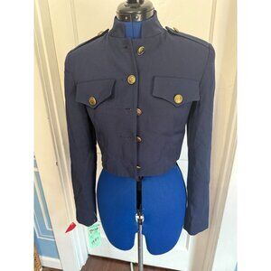 VTG Deadstock with Tags 81st & Park Nordstrom Cropped Military Style L/S Jacket